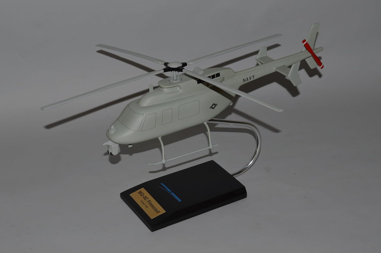 MQ-8C Navy Fire Scout UAV helicoper Desktop Display Airplane Model Scale: 1/24