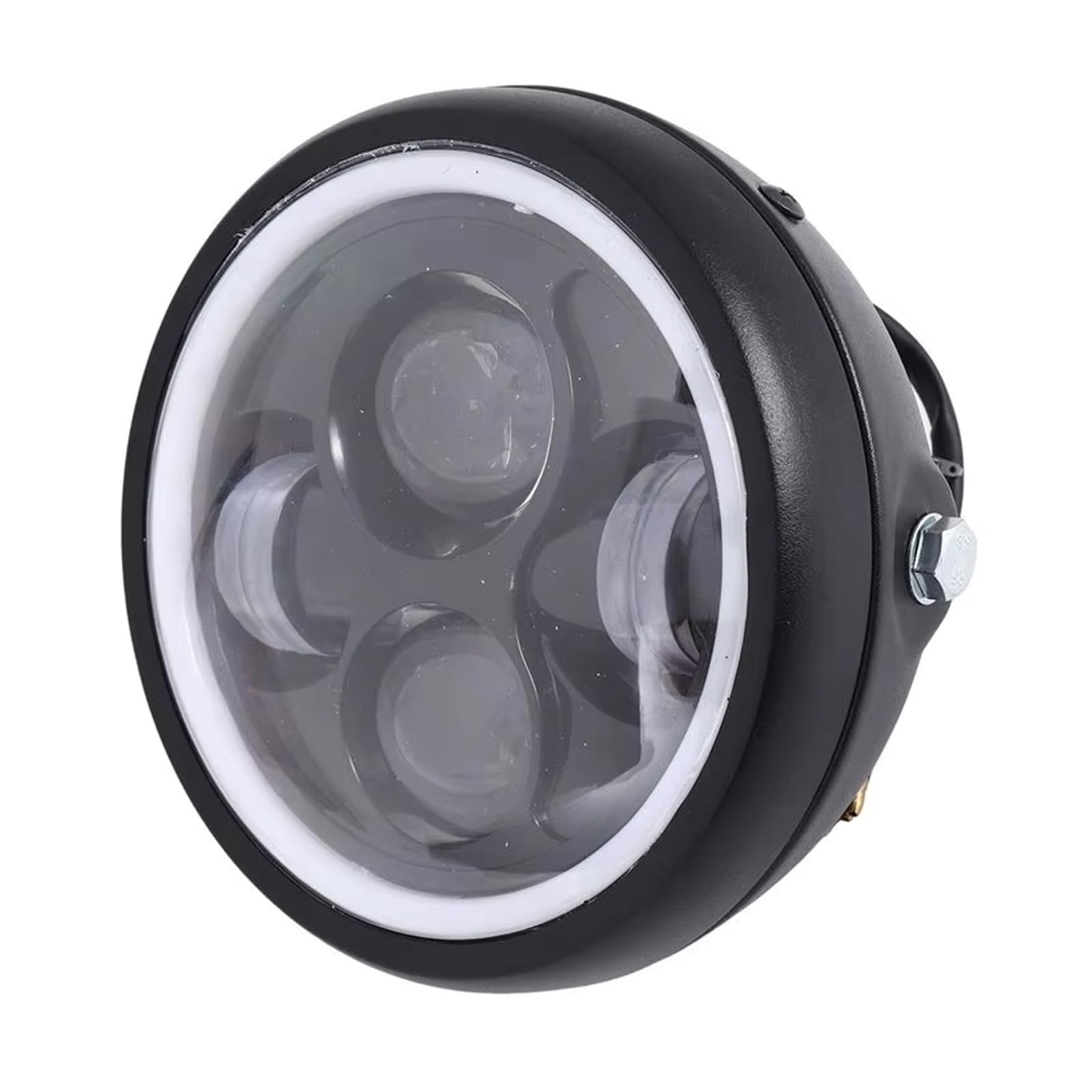 pour GN125 Phare 5.75 Pouces Rétro Phare Ouverture Phare Modifié Moto Phare LED Moto Optique Phare Avant
