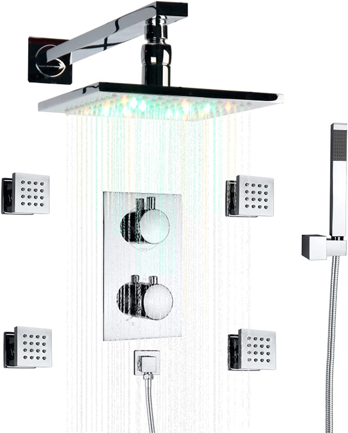 Buy Shower Set 3Function Mixer Shower Kit Thermostatic Chrome