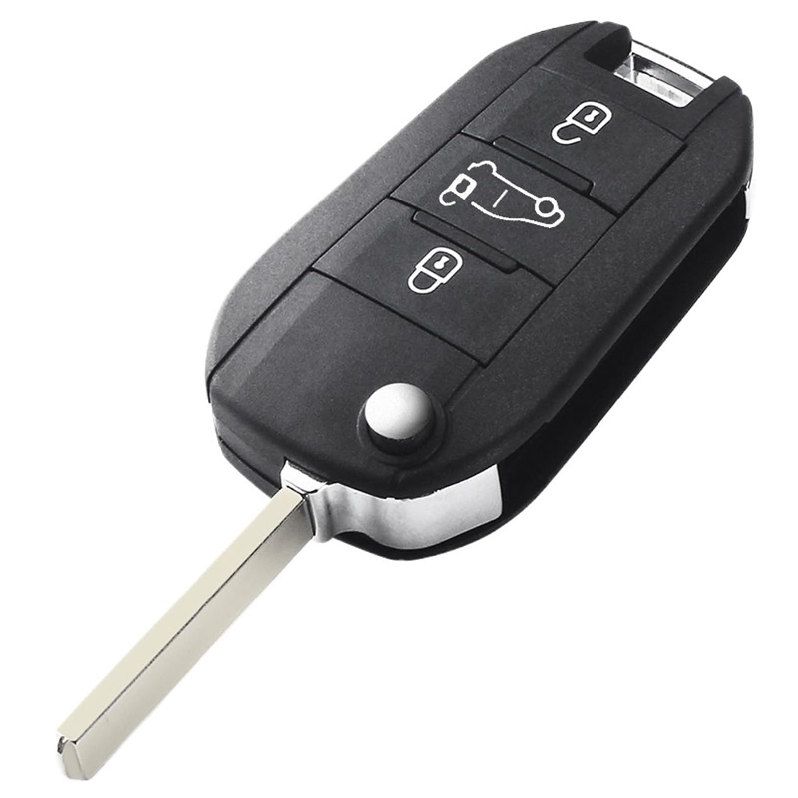 Compatibile Con Peugeot Per 308 2007-2021 508 2010-2023 Portachiavi Telecomando A 3 Pulsanti Accessori Per Pieghevole A Ribalta(VA2 Model2)