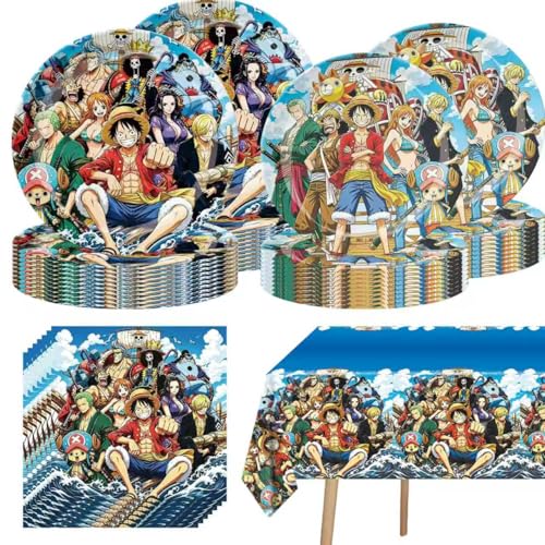 41PCS One Piece Party Tableware 20 Plates and 20 Napkins and Tablecloth 71 x 42 Drl Birthday Party Decor Supplies