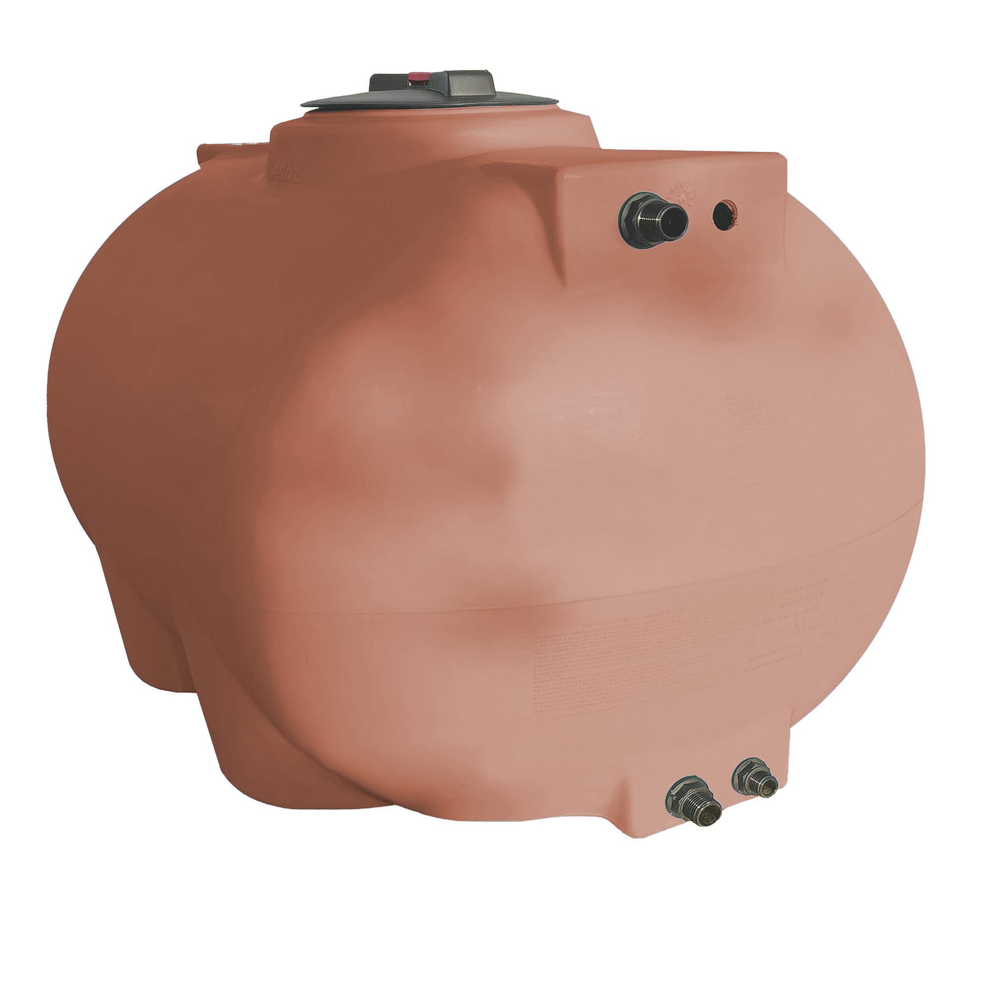 ESTO Serbatoio Acqua per Acqua Potabile 300L - 500 L, Cisterna Color Terracotta in Polietilene per Uso Esterno Predisposizione Rubinetto, Resistente Made in Italy (500 Litri)