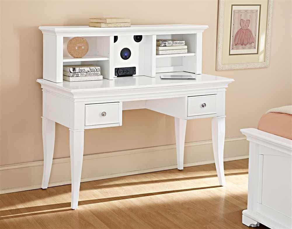 Walnut Street 48" Writing Desk Finish White Home & Kitchen