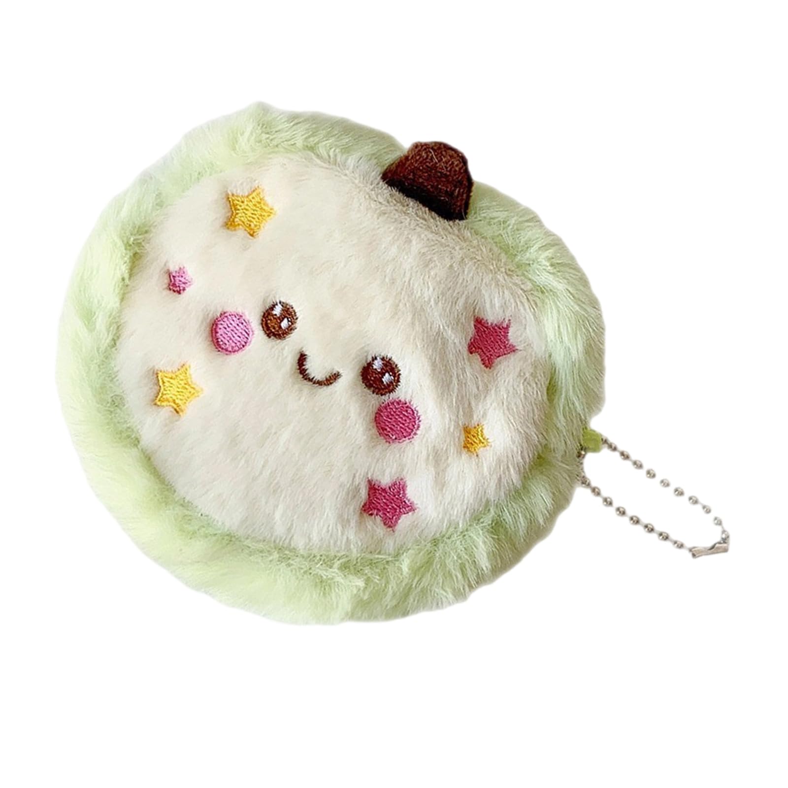 Jazuaiao Adorable Fuzzy Fruit Coin Organizers and Pouches Featuring Lanyard for Easy Carry Portable Daily Use Solution Fruit Shape Purse