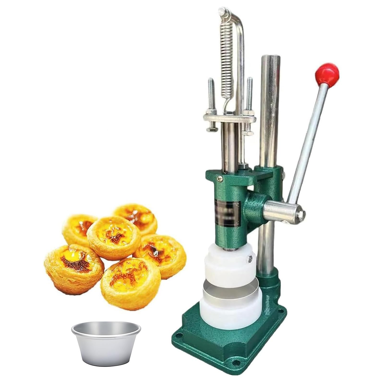 GSHSHOU French Tart Skin Shell Machines, Manual Tart Skin Shell Presser Forming Maker Machines, Custard Tart Shell Molding Making Tool for Baking Tarte Pie Waffle Shells B01