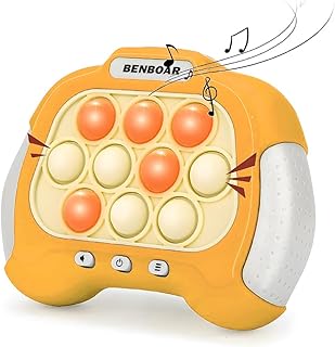 Pop Fidget Toy It Pro Game, Handheld Game Toy, Light and Sound Press Bubble Game Sensory Fidget Toys Newest Upgrade Fun Classic pop, Silicona Squeeze Stress Relief Party Birthday Gifts for Kids Age 3+