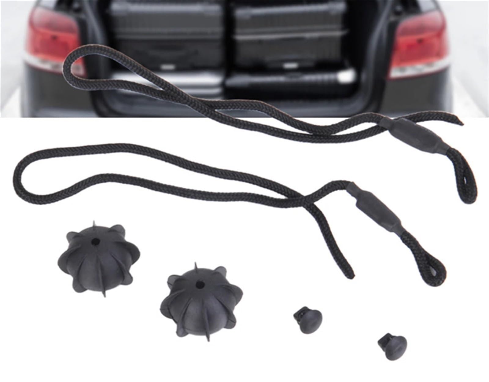 Trasera Maletero Cuerda Compatible con VW para GTI 2006 2007 2008-2013 para Rabbit 2006-2009 Cordón De Sujeción para Maletero, Bandeja para Paquetes, Banda Elástica para Maletero.