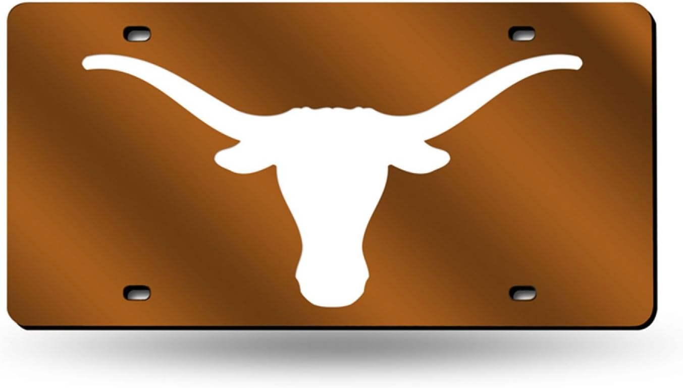 Rico NCAA Texas Longhorns Laser Cut License Plate