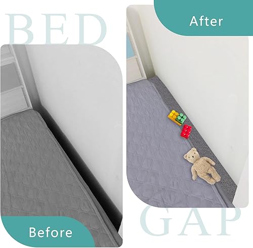 Miniatura 7 de Relleno de huecos de cama para cabecero, relleno de huecos de colchón para cama individualmatrimonialking, extensor de colchón grueso entre colchón