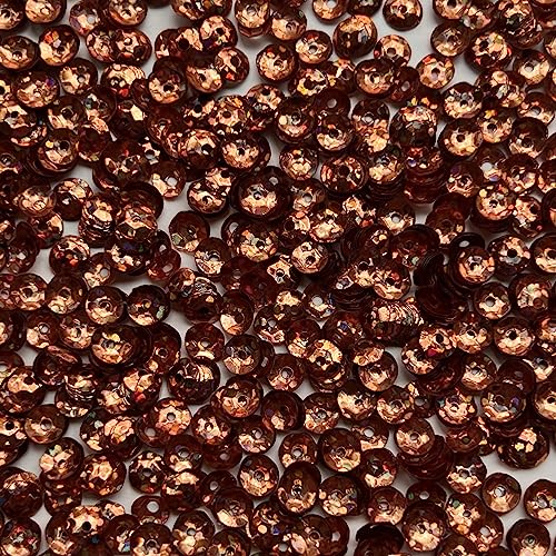 5mm Cup Sequins Copper Hologram Glitter Sparkle Metallic Made in USA