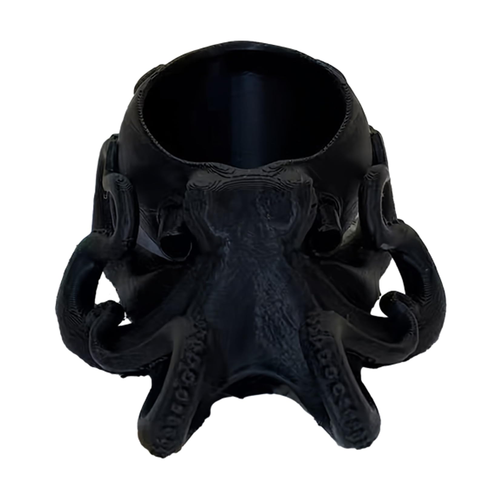 Glifora 3D Printed Octopus Desk Organiser - Dark Aesthetic Octopus Sculpture, Cute Tentacle Storage Container, Unique Birthday Gift, Vanity and Entryway Decor