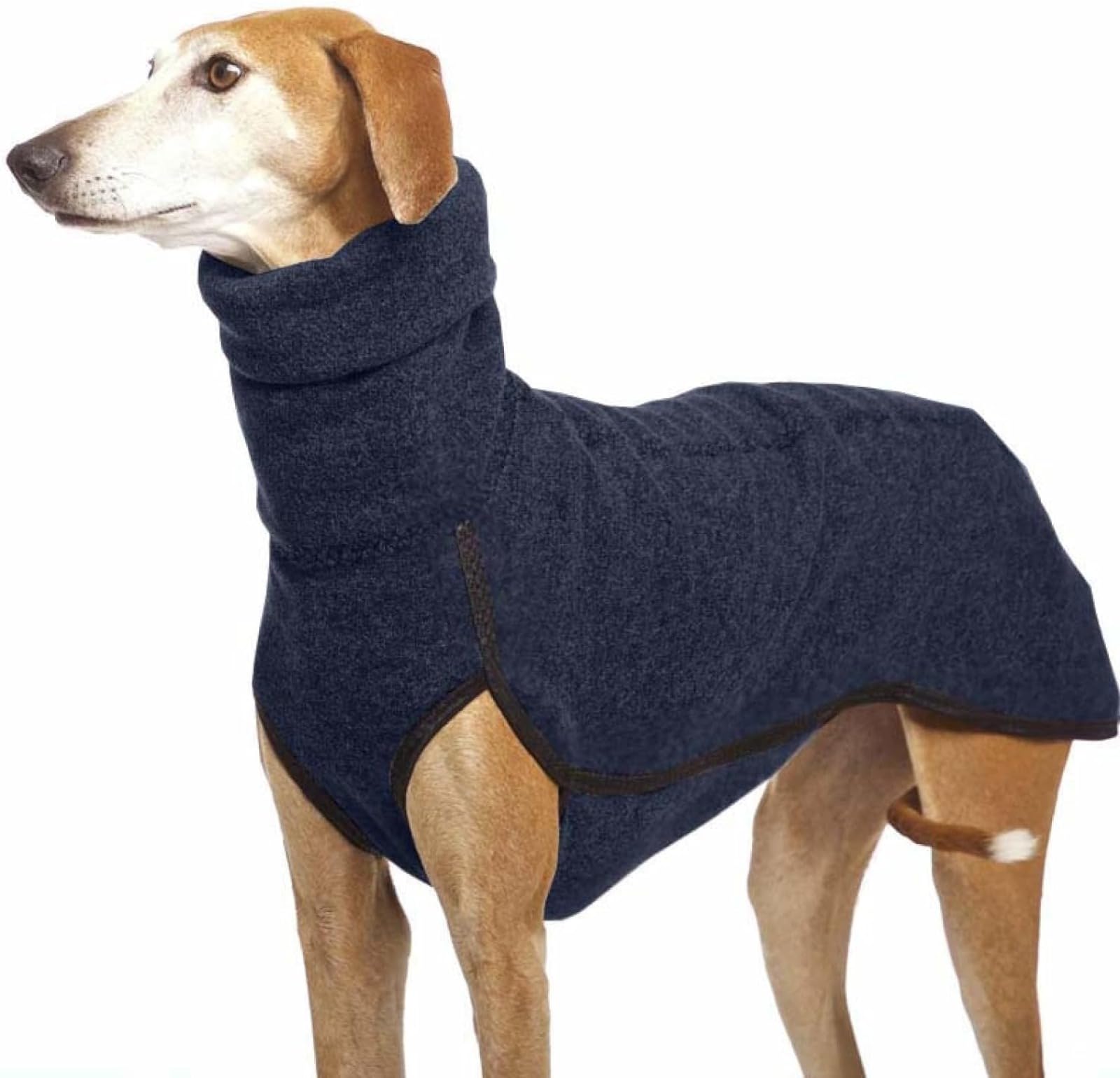 Autumn and Winter Warm Greyhound Labrador Shepherd Clothing for Large Dogs Shirt High Neck Pullover Stretch Fleece Jumper for Dogs Vest Pet Jacket