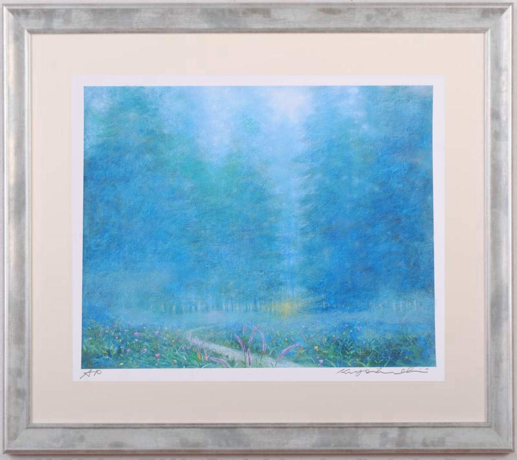 Amazon | 石井清 「森の朝・G」 フィンランド 絵画 北欧 風景画 絵
