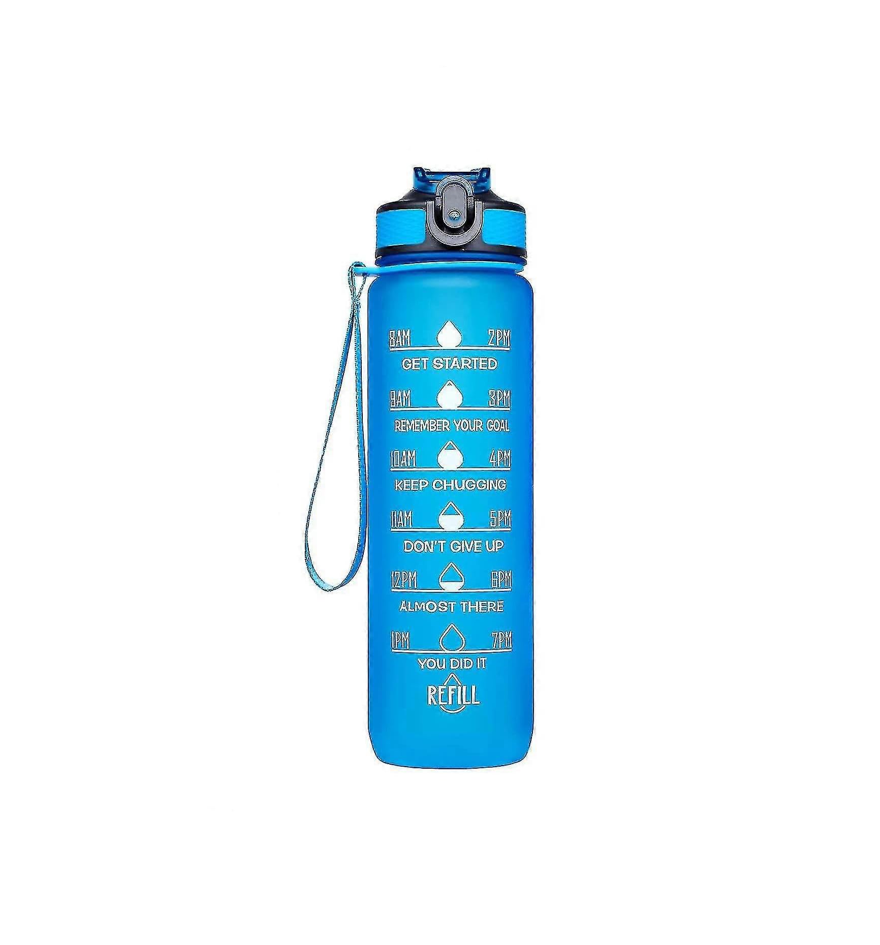 JOYHAPPST 1l Water Bottle, Pp Sports Bottles, Blue