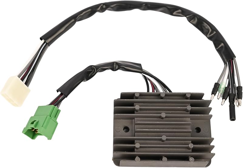 Voltage Regulator Rectifier Charging Module Assy Kit w/Wire Harness Compatible with Honda GX270 GX440 GX610 GX620 GX630 GX640 GX660 GX670 GX690 Engine Replace 31620-ZG5-033 32105-Z6L-0001