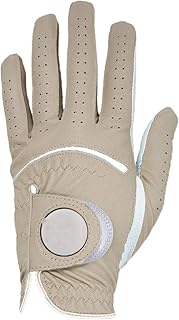 WEbjay Golf Glove Mens Golf Glove All Weather Velcro Stable Grip Cabretta Left Right Hand Size Small Medium Large XL Golf Gloves (Color : 1, Size : X-Large-Worn on Left Hand)