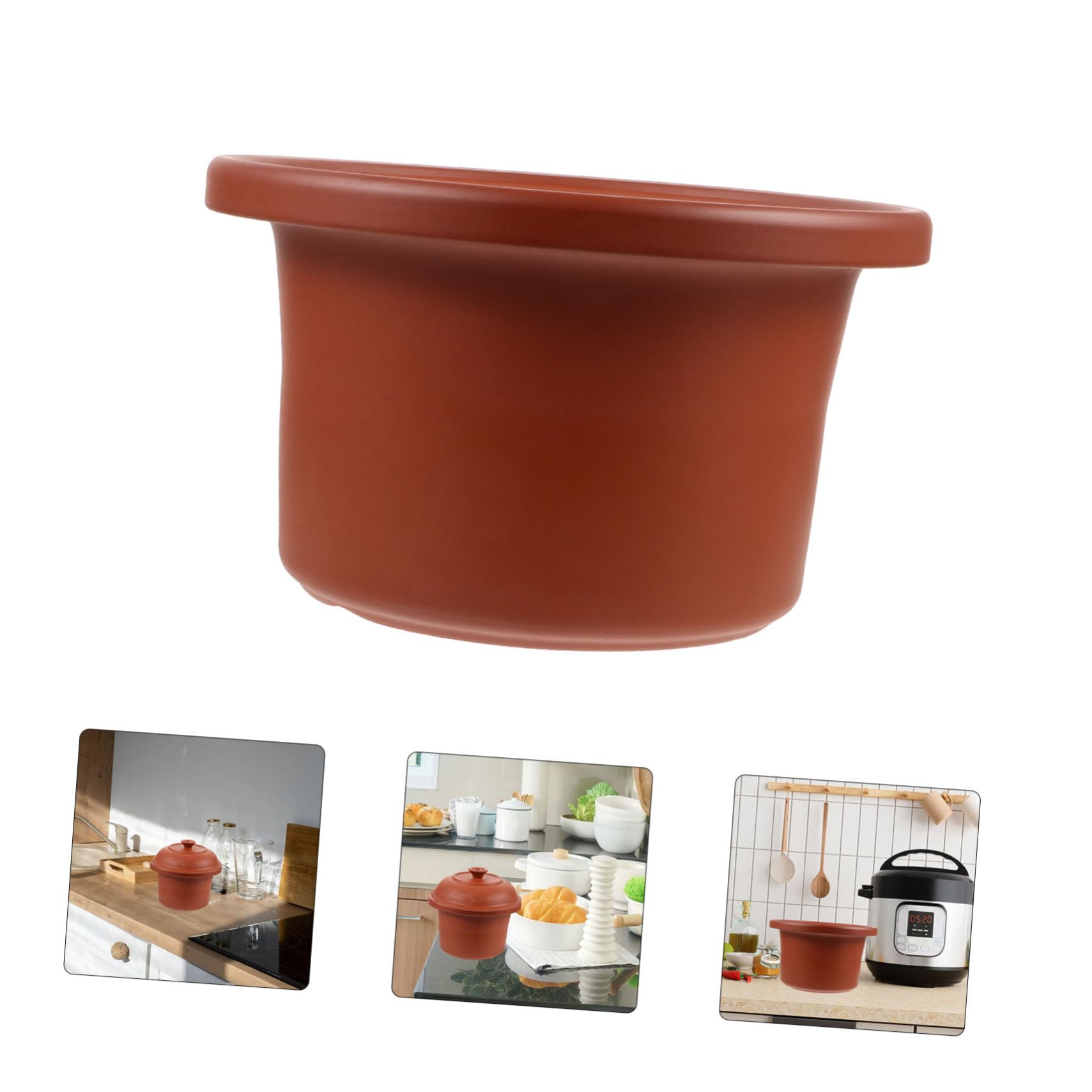 Inserto Cerámico para Olla de Cocción Lenta 4, 5 L Reutilizable | Resiste Altas Temperaturas, Apto para Cocción Diaria, Accesorio para Olla Eléctrica