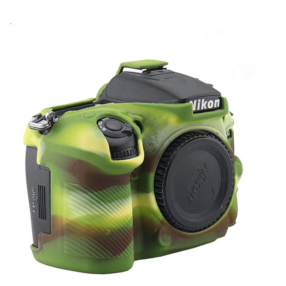 Silicon Cover for Nikon D7100/7200 Camera Case, Professional Silicone Rubber Camera Case Cover Detachable Protective for Nikon D7100/7200 - Military Green-picture-32