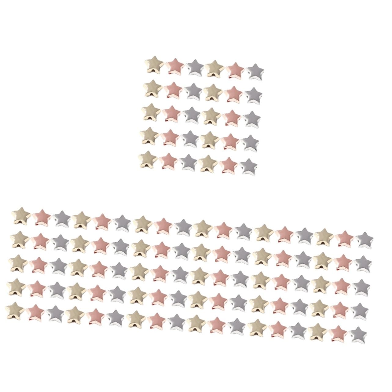 NUOBESTY 1200stücke Sternperlen Bunte Ccb Schmuckperlen Für Armbänder Halsketten Und Kreative Bastelprojekte Als Zwischenperlen Für Einzigartigen Schmuck Pro Packung