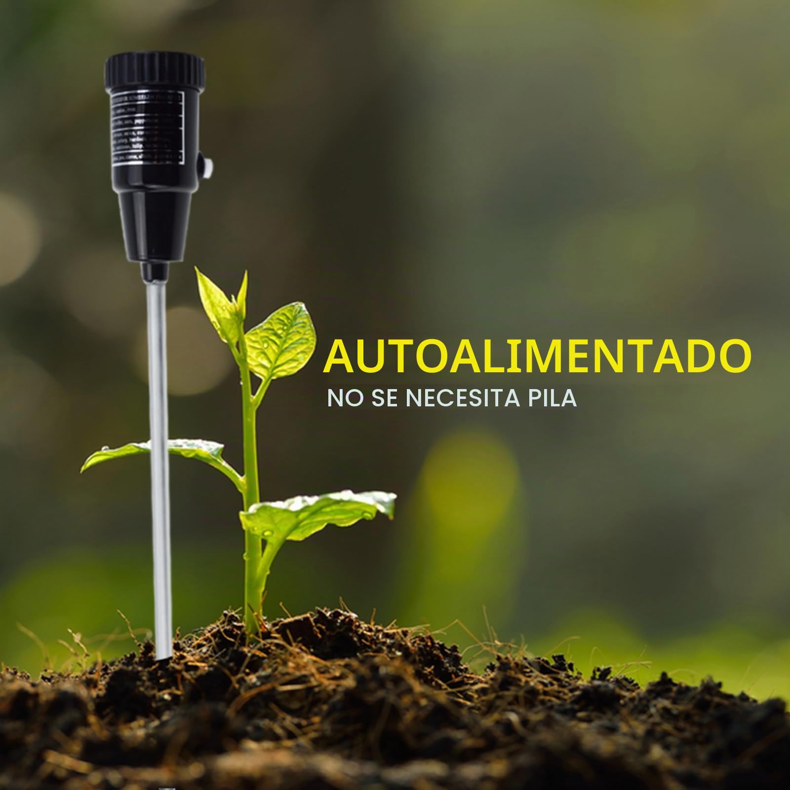Medidor De PH Y Humedad Del Suelo Con Sonda De Electrodos De 295 Mm De Largo, Herramientas De Kit De Probador De Suelo A Prueba De Agua, Para Jardines Interiores Y Exteriores