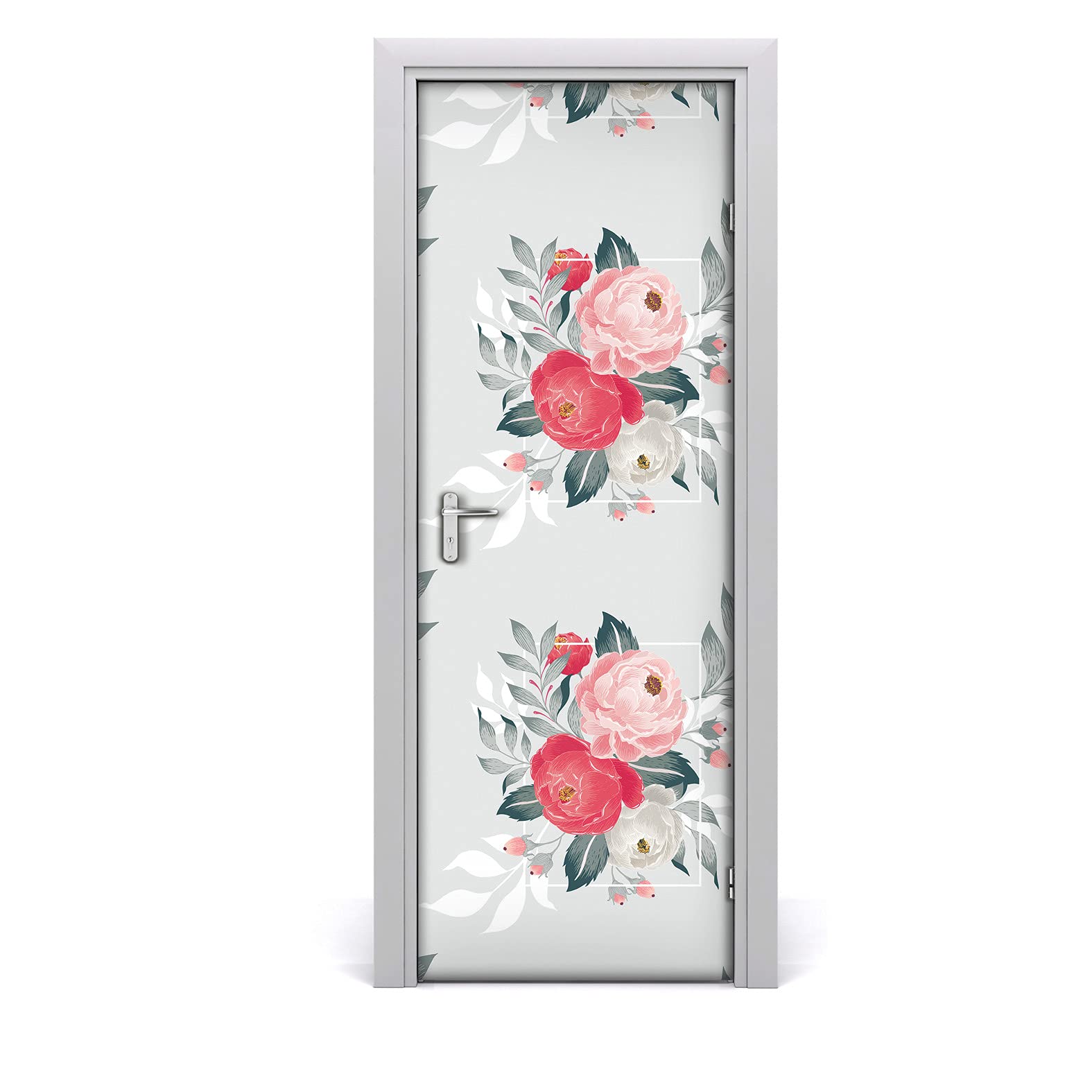 Rénover une porte abîmée facilement avec le papier peint sur la porte