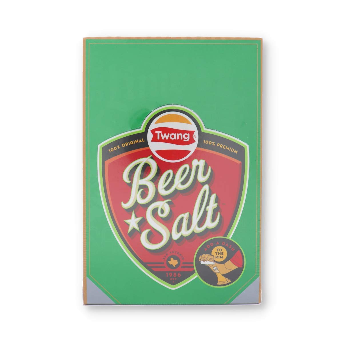 Twang Lime Beer Salt - Long Bottle, 1.4 Ounce, 24 Count (BEER SALT)