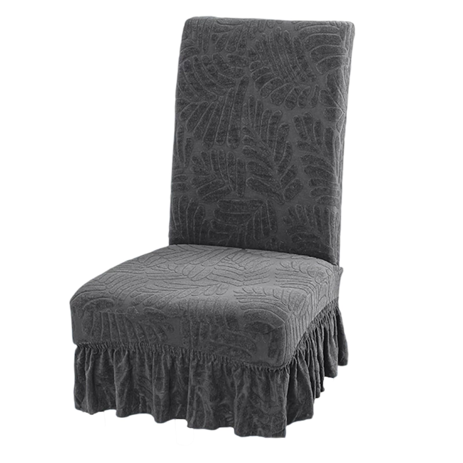 Buxuaaaa Elastics Waterproofs Dining Chair Cover Stretch to Most Chairs Spill Resistant Jacquards Fleece Slipcovers for Hotel Use Waterproofs Seat Cover