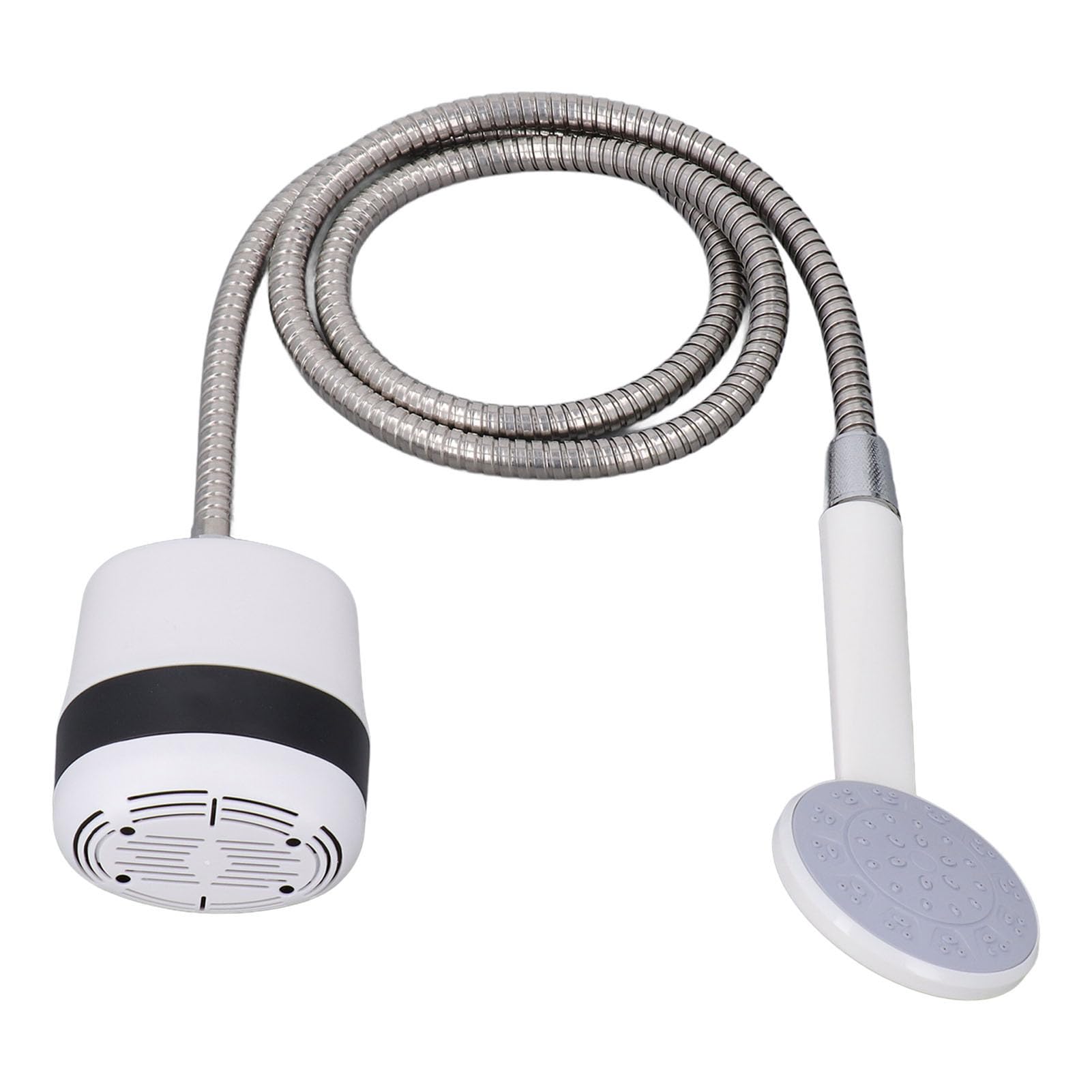 Doccia da campeggio portatile compatta ricaricabile, ricaricabile tramite USB, 2200 mAh, per viaggi, escursionismo