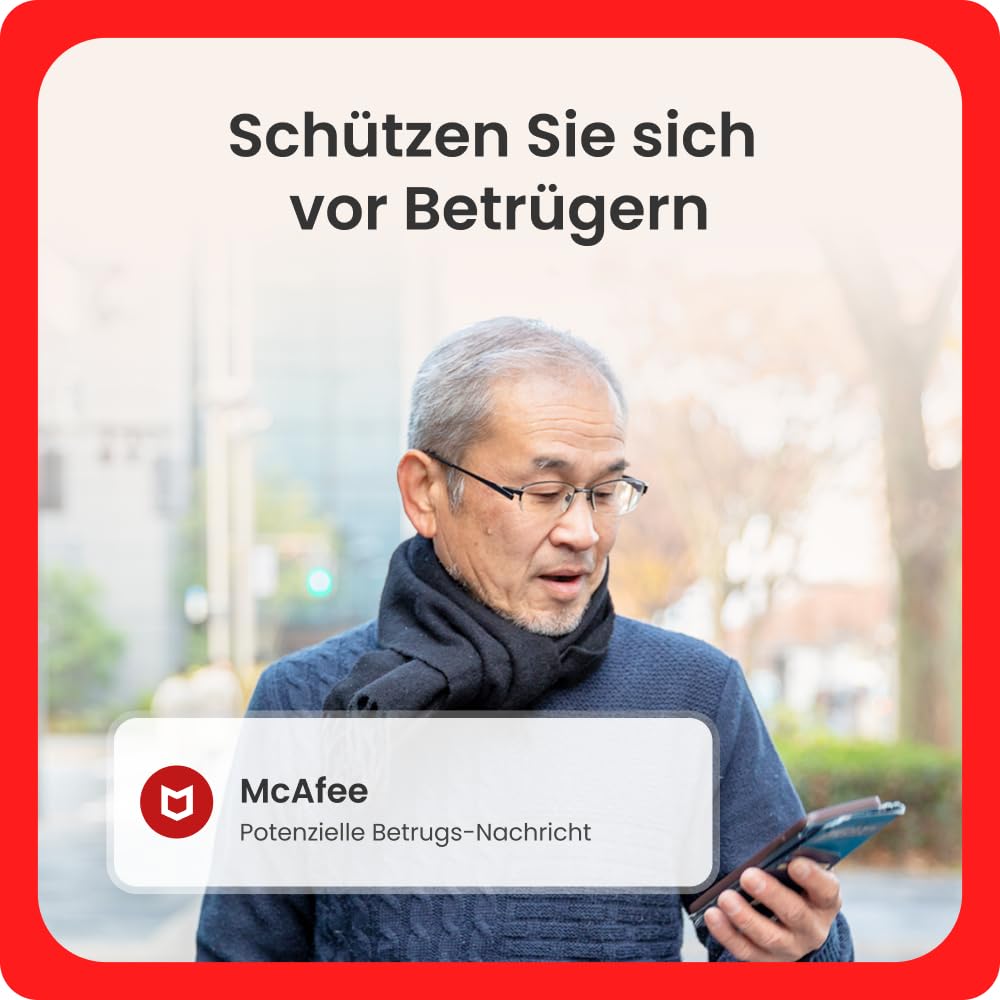 McAfee Total Protection 2026 (5 Geräte) | Virenschutz, VPN, Betrugsschutz, Sicherheitssoftware, Identitätsüberwachung | 2-Jahres-Abonnement mit automatischer Verlängerung | Download