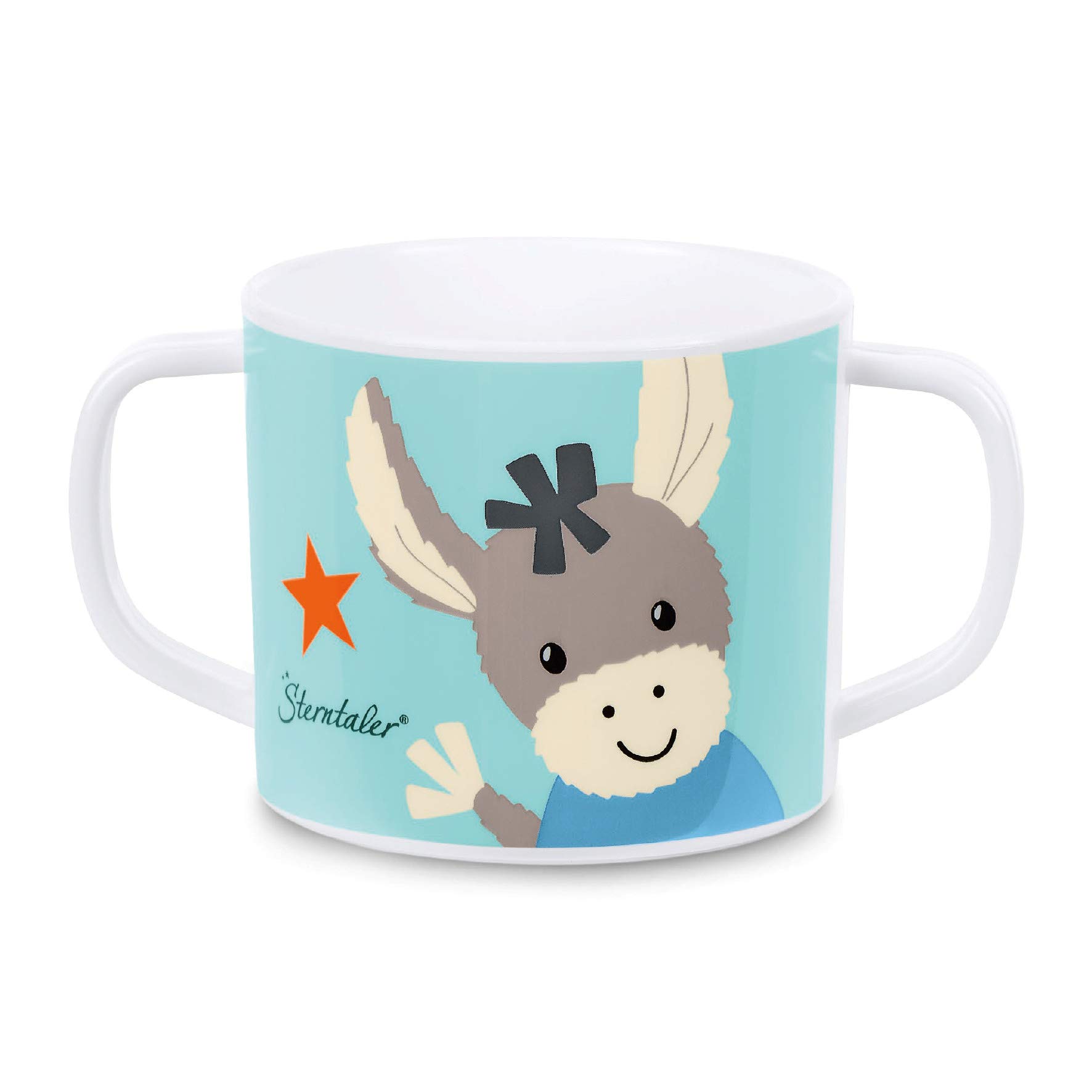 Sterntaler Emmi L’Asinello 6842000 Tazza Con Manici E Beccuccio, 6+ mesi, Multicolore