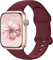 Vista 17 de SuperNaNa - Correa de silicona deportiva compatible con bandas de Apple Watch de 40mm 38mm 41mm 44mm 45mm 42mm 49mm, unisex, correa de muñeca