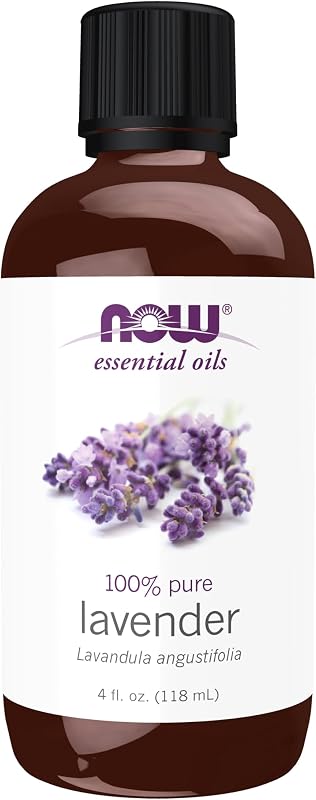 Aceites esenciales NOW, aceite de lavanda, destilado al vapor, sin diluir, 4 fl. onz