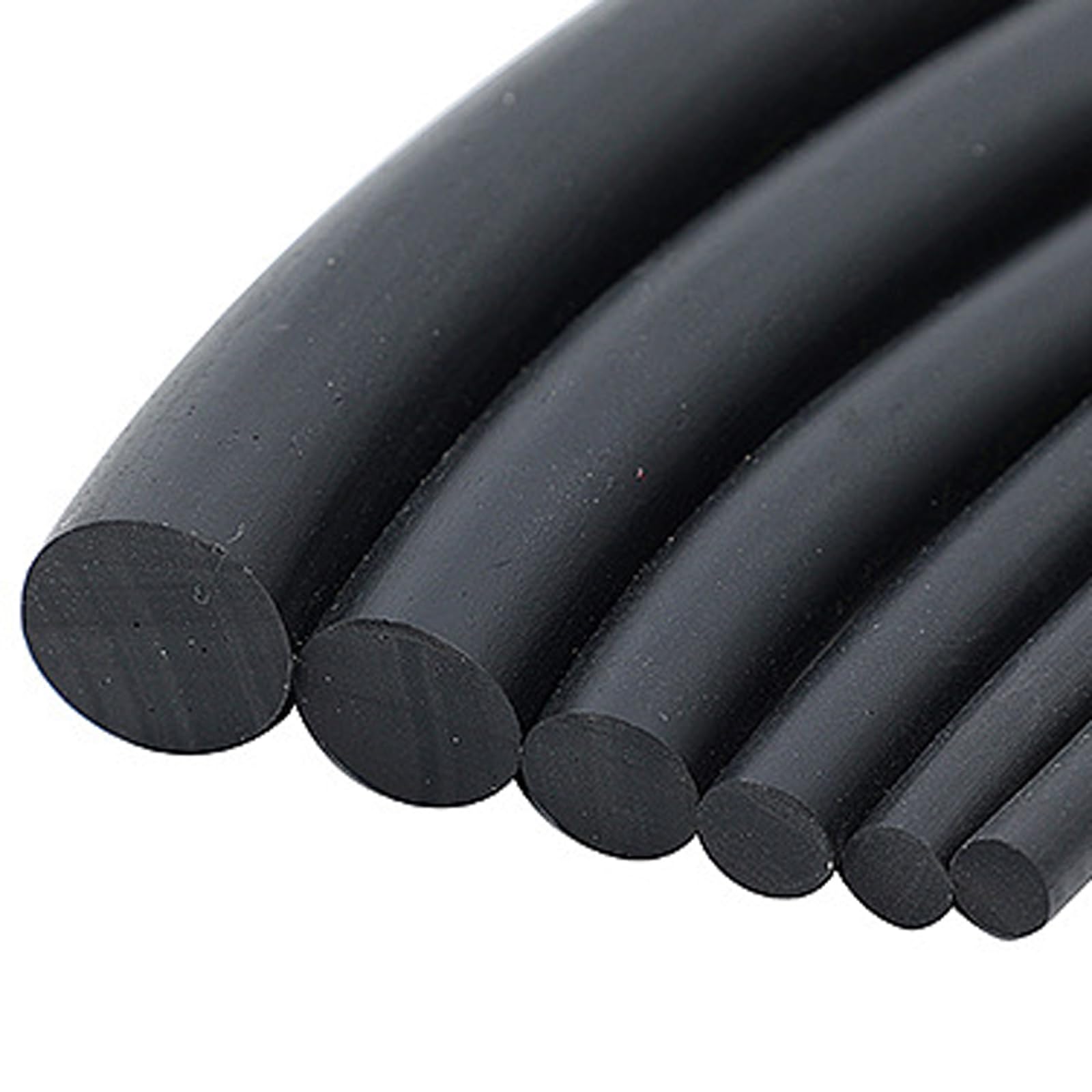 Wansiman 2M Rubber Cord Tube Strip,Silicone Rubber Cord,Nitrile Rubber Seal Strip,Rubber Weather Stripping Cord,High Temperature,For Window Gap Door Seal Blocker Insulation Hardware Sealing Strips