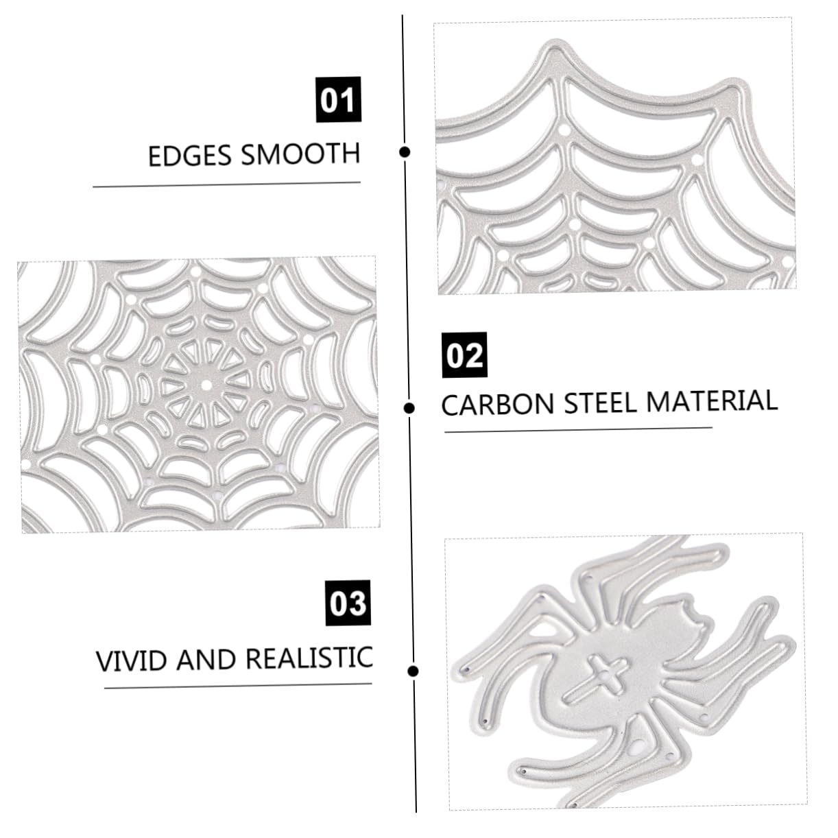 Uonlytech Troquel de Corte para DIY con Diseño de Telaraña Molde para Manualidades y Scrapbooking Plantilla para Decoración Halloween