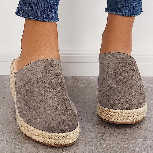 Espadrilles Mule Wedges Platform Slip on Backless Sandals3