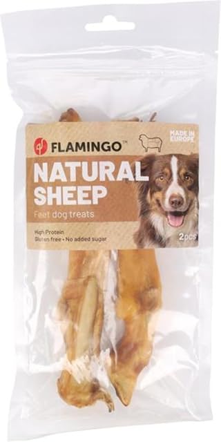 Foto 2 de 3 de Flamingo Snacks para Perros - Nature - Pata de Oveja - 200 gr - sin Gluten - sin azúcares añadidos