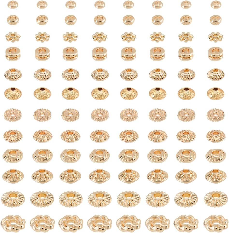PH PandaHall 400 stuks 14K vergulde kralen 4mm ronde bal kralen kleine