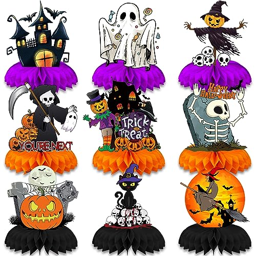 9 PCS Halloween Table Decorations
