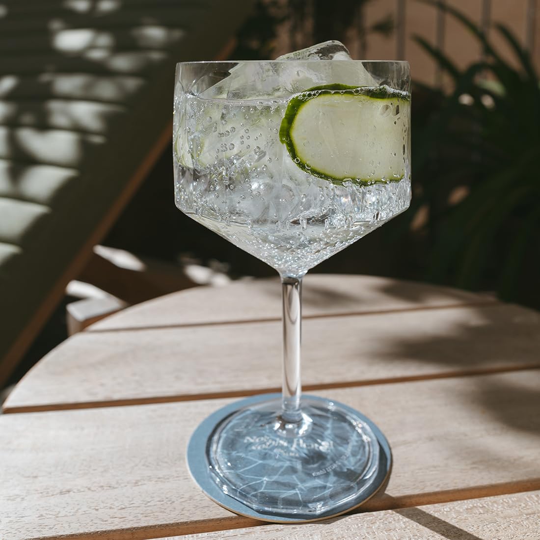 Koziol Superglas Club No. 15, set 2 bicchieri cocktail con stelo, 400 ml, plastica trasparente effetto diamante, elegante, infrangibile, riutilizzabile, feste, giardino, 2 pezzi