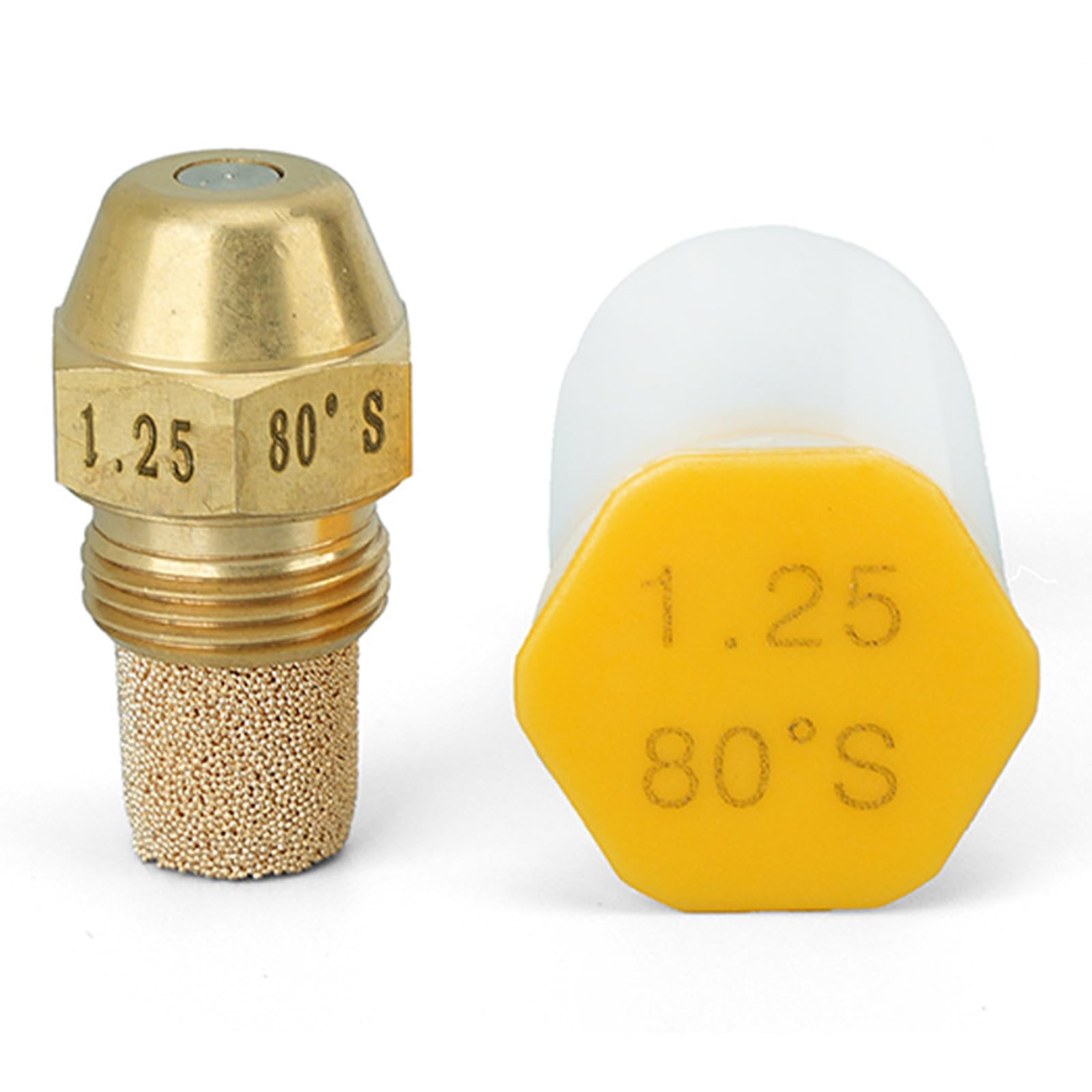 Alksubbm Bronze/Coal 80 Degree Metal Fuels Furnaces Nozzle High Efficiency Nozzel For Industrial Heating Equipment With 14 Gph Option Stove Nozzle Combustion