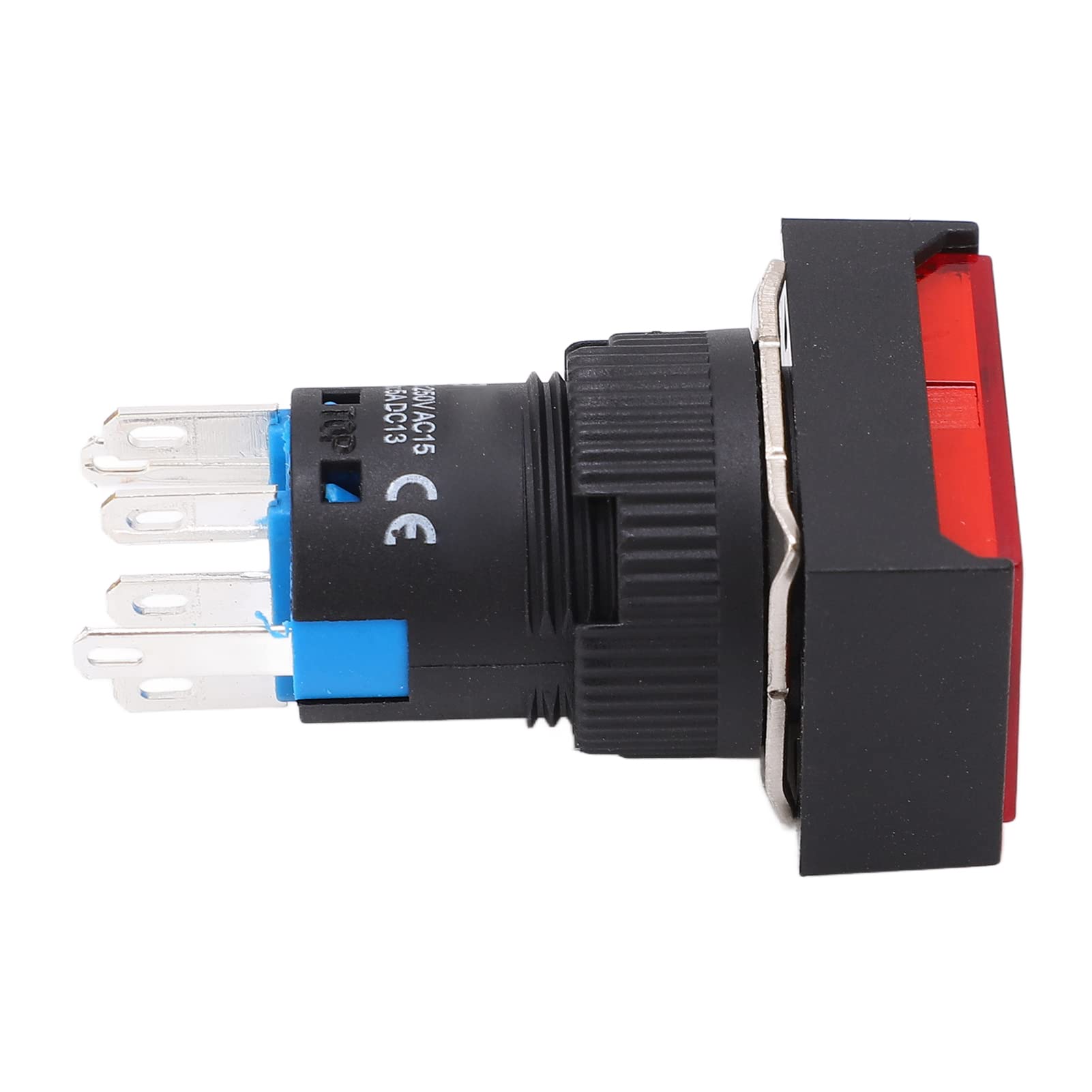 Hyuduo Interruptor de Pulsador Industrial, Botón con Luz Indicadora,