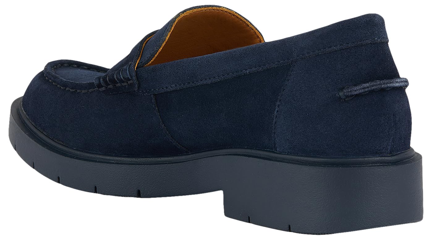 Geox D Spherica Ec1 A, Mocassino Donna, Blu Navy, 42 EU
