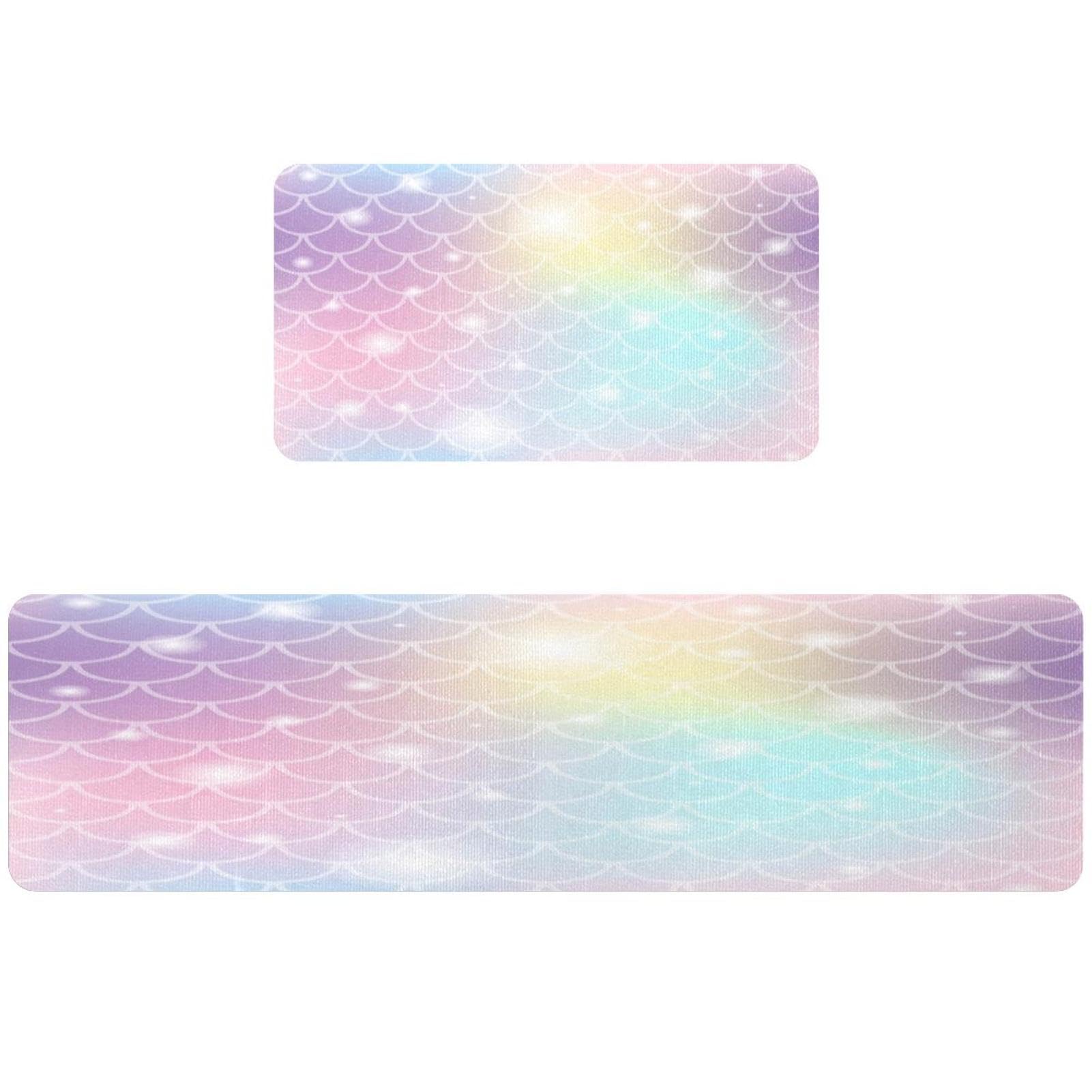 2 alfombrillas de cocina antideslizantes de escamas lavables VAPOKF