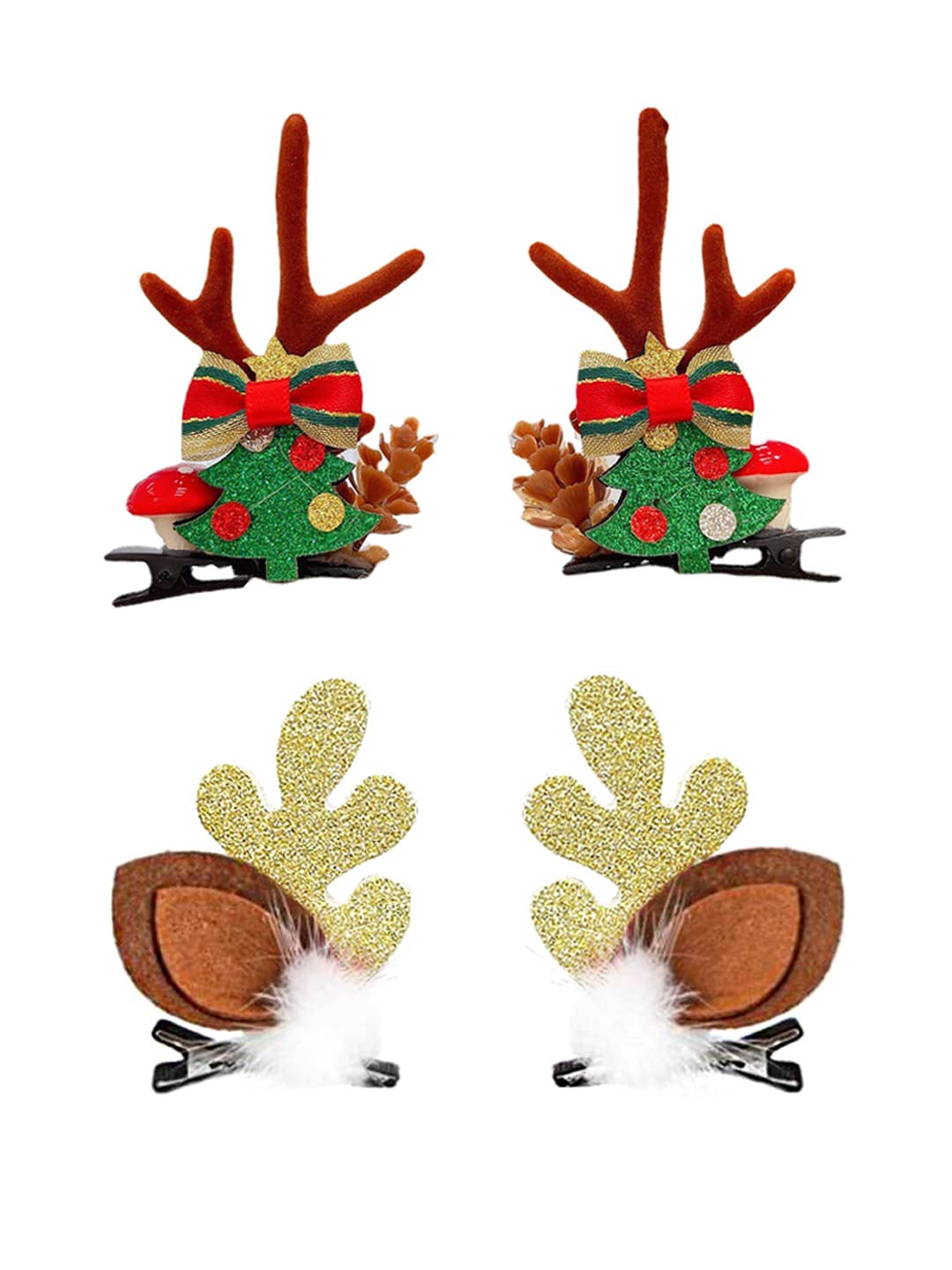 Melbees by Yellow Chimes Hair Clips for Women Girls Hair Accessories Winter Christmas Collection Hair Clip 4 Pcs Hair Clips Hairclips Cute Christmas Characters Alligator Clips for Hair Pins for Women (B09MHJS4VL) Amazon Price History, Amazon Price Tracker