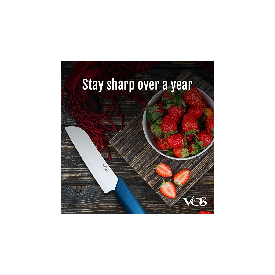 Vos-Ceramic-Knives-with-Covers-3-Piece-Knife-Set-6-Chef-Knife-5-Santoku-Knife-4-Paring-Knife-3-Covers-Ideal-Kitchen-Knives-for-Fruits-Vegetables-Meat-Premium-Quality-Gift-Box-Blue Vos Ceramic Knife Set, Ceramic Knives Set For Kitchen, Ceramic Kitchen Knives With Covers, Ceramic Paring Knife 4", 5", 6" Inch Blue