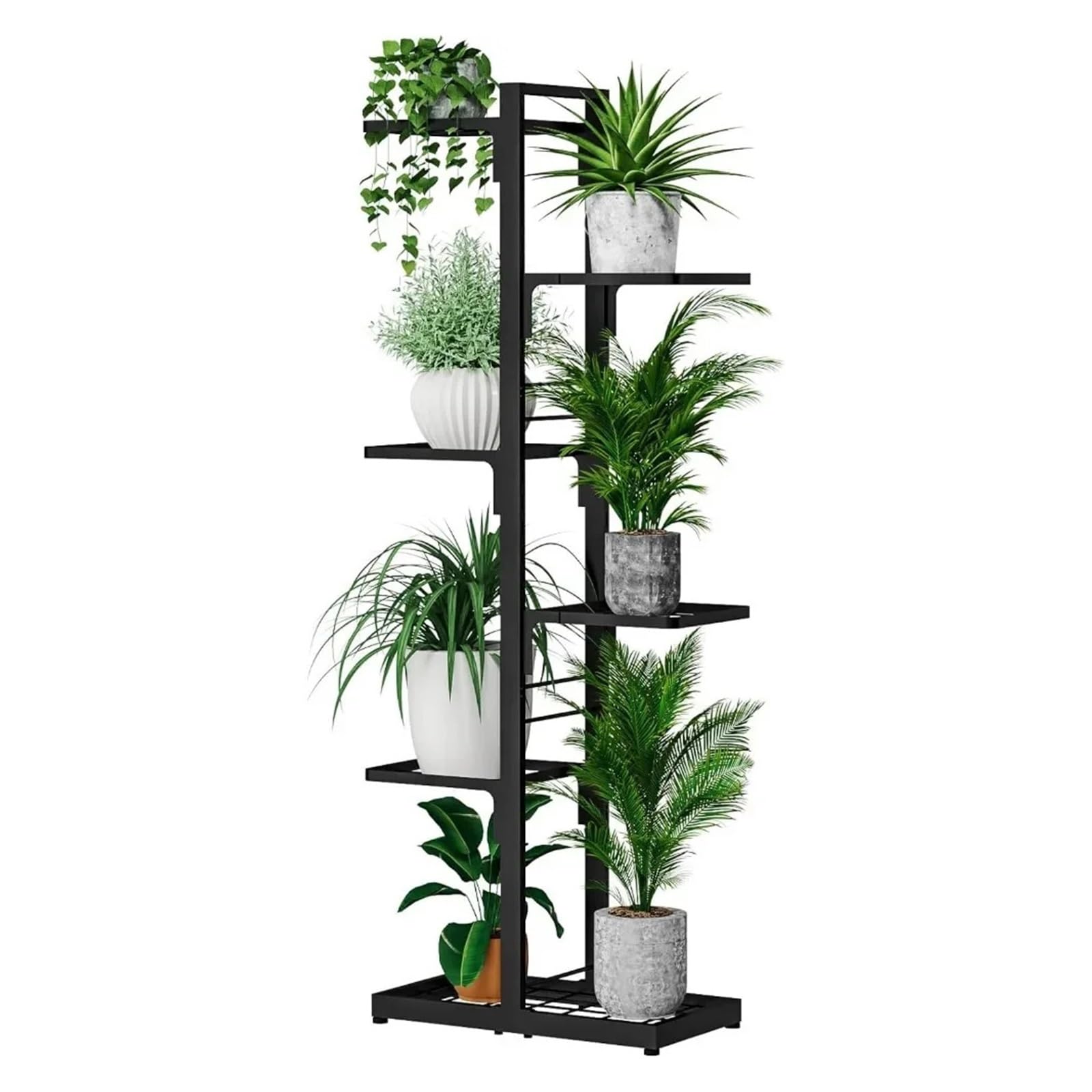 LINYpA66 Plant Stand Indoor Plant Stand Indoor Tall Shelf - 6 Tier Adjustable Metal Stands for and Outdoor & Multiple Holder Table 7 Pot