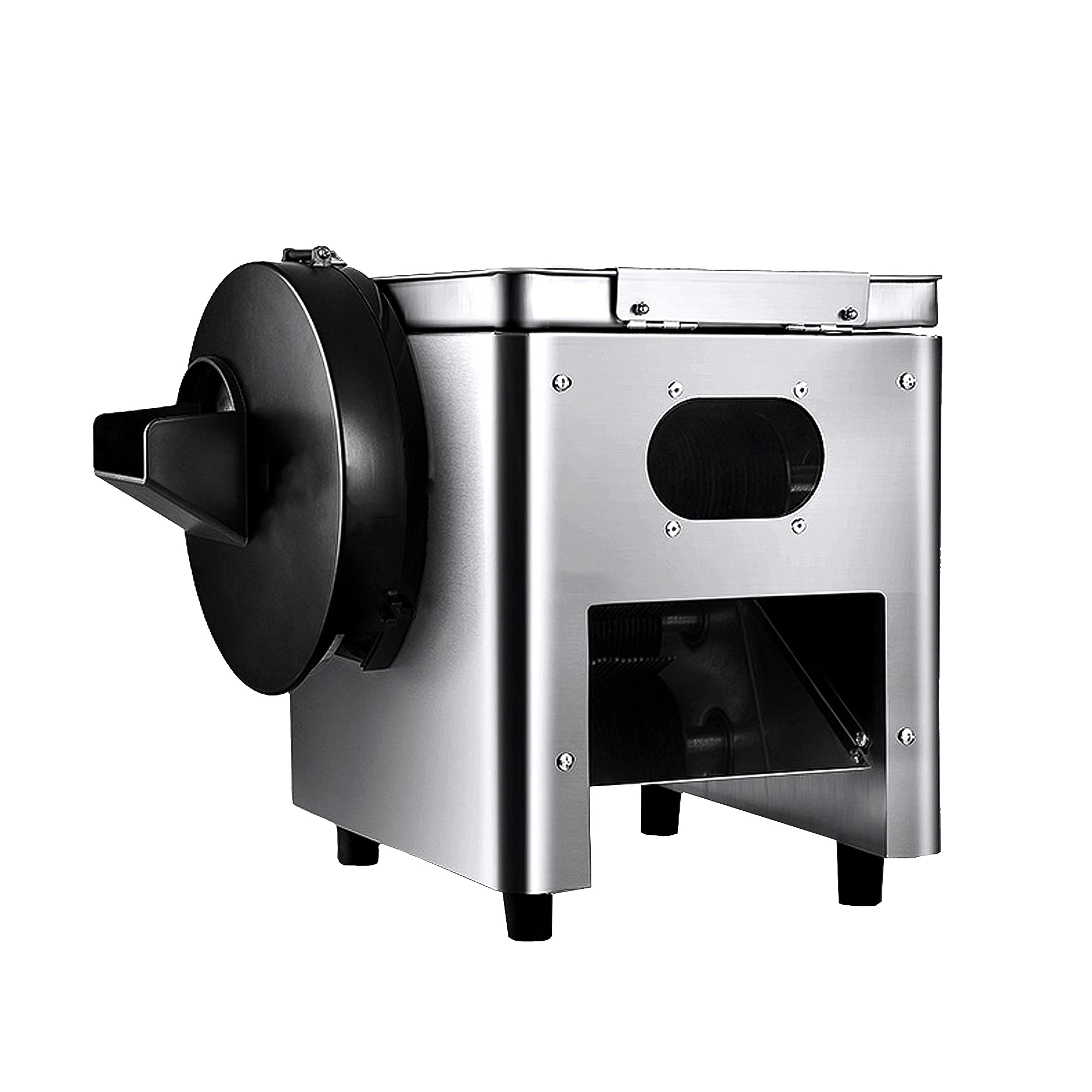 AYCDL Commercial Meat Cutter Electric Meat Slicer Machine 2-in-1 Meat and Vegetable Cutting Machine 850W 150KG/h Food Slicer with Removable Stainless Steel 2.5-21mm Cutting Bla,One Color-2.5mm
