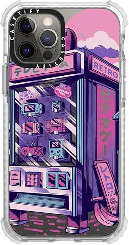 Miniatura 4 de CASETiFY Funda Ultra Impact para iPhone 12  iPhone 12 Pro - Máquina expendedora retro - Clear Frost