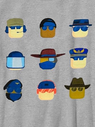 Roblox Boys Blank Faces Avatar Grid T-Shirt