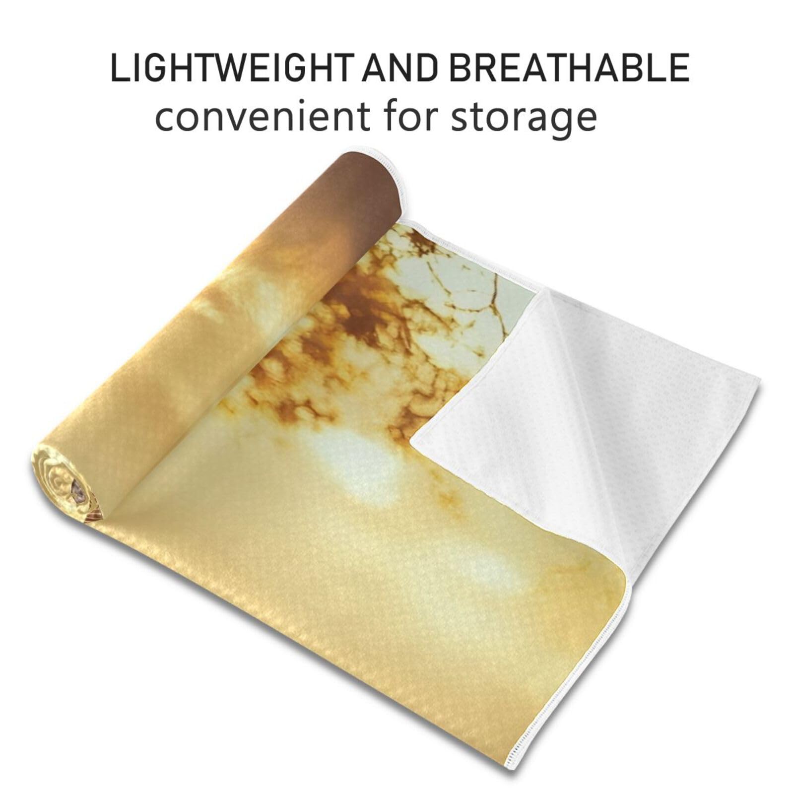 Wassud Simple Colorful Yoga Towel Mat with Organizer Bag Sweat Absorbent Yoga Mat Towel Non Slip for Hot Yoga Pilate Fitness 27